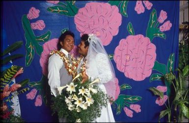 Bride and groom, Rarotongan wedding