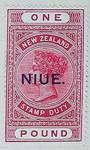 Stamp: New Zealand - Niue One Pound