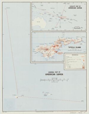 General map of American Samoa / produced by Dept. of Lands & Survey for J.I.B. (NZ)