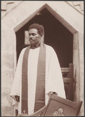 Reverend Clement Marou of Ulawa, Solomon Islands, 1906 / J.W. Beattie