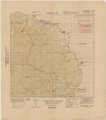 Provisional map, northeast New Guinea: Masaweng River (Sheet J.R. Black Map Collection / Item 34)