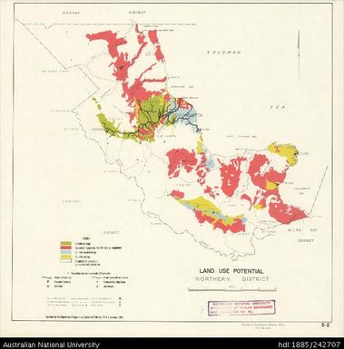 Papua New Guinea, Land Use Potential Northern District, Sheet 5.2, 1969, 1:1 584 000