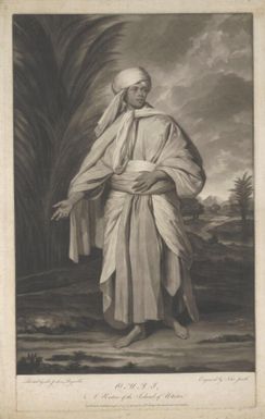 Omai, a native of the island of Utietea [i.e. Ulietea] / painted by Sir Joshua Reynolds, engraved by John Jacobi