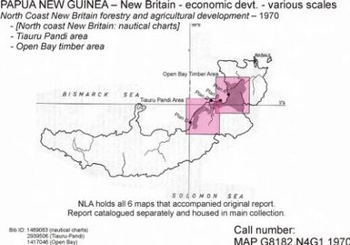 Open Bay timber area : East New Britain district / Department of Forests, Port Moresby T.P.N.G