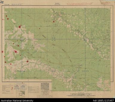 Papua New Guinea, Equatorial New Guinea, Ramu, 4 Mile Strategic series, Sheet 1634, 1942, 1:253 440