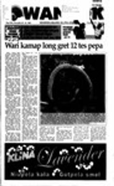 Wantok Niuspepa--Issue No. 1532 (November 20, 2003)