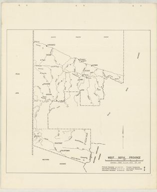 P.N.G. sub-provincial boundaries (Sheet West Sepik province)