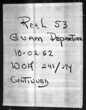 October 2-27, 1962 (1 of 2)