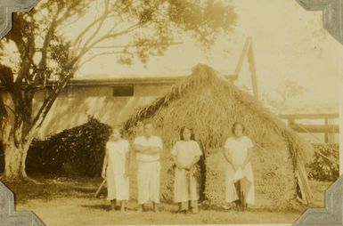 Traditional house in the Vava'u Group, Tonga, 1928