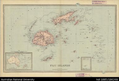 Fiji, Fiji Islands, Historic Atlas, 1:1 267 200, 1888