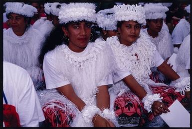 South Pacific Festival of the Arts, Apia, 1996. Performers wait their turn