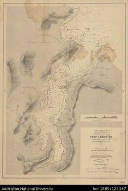 Vanuatu, Ile Malekula, Port Sandwich, Admiralty Chart, Sheet 4865, 1895, 1:16 400