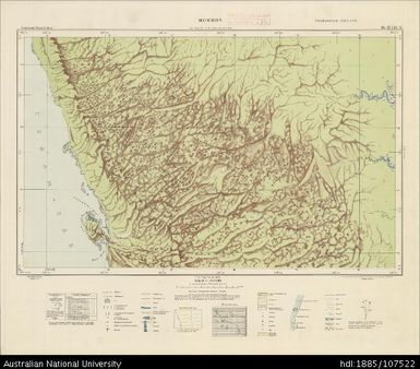 Indonesia, Western New Guinea, Mommon, Series: Nederlands-Nieuw-Guinea, Sheet 16-H & 16-G, 1957, 1:100 000