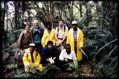 CI/Maruia team (Tony Whitaker with binoculars)