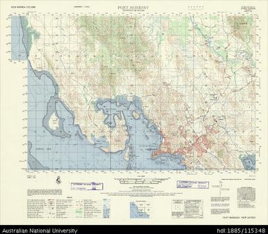 Papua New Guinea, Port Moresby, Series: AMS T795, Sheet 5229 IV, 1965, 1:50 000