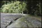 Anne Scheffler in a creek