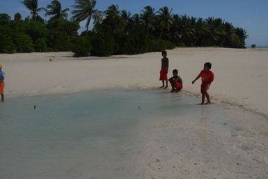 Joan's Kiribati - leaf boats