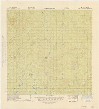 Provisional map, northeast New Guinea: Addu East (Sheet Addu East)