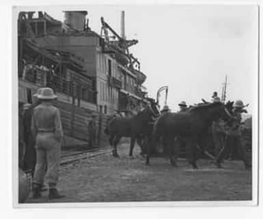 [Soldiers Offloading Horses]