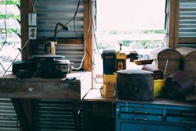 Inside workshop, Atafu, Tokelau