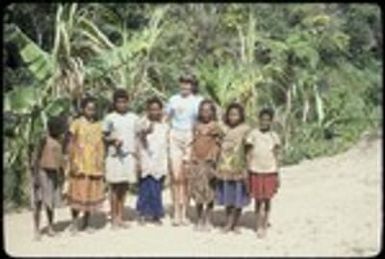 Women and girls with Susan Pflanz-Cook