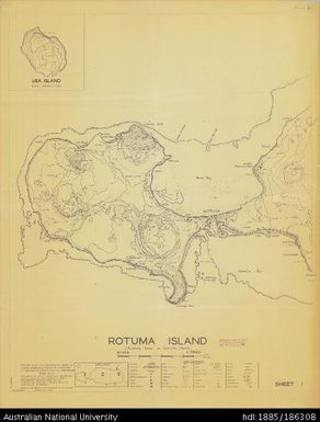 Fiji, Rotuma Island, Topographic, Sheet 1, 1964, 1:7 920