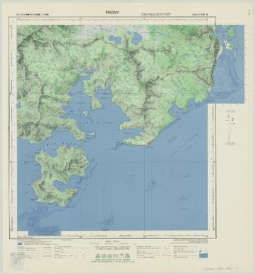 Carte de la Nouvelle Caledonie 150 000: Prony