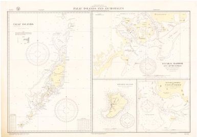 Palau (Pelew) Islands and anchorages, Caroline Islands, North Pacific Ocean : from a Japanese Government chart published in 1921 / Hydrographic Office, U.S. Navy