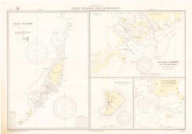 Palau (Pelew) Islands and anchorages, Caroline Islands, North Pacific Ocean : from a Japanese Government chart published in 1921 / Hydrographic Office, U.S. Navy