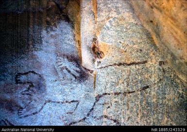 Rock painting figure