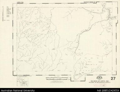 Papua New Guinea, Kieta SW, Survey Index 27, 1:50 000, 1969