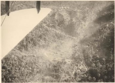 [Aerial view of ] Edie Creek about 7 am, October 1936