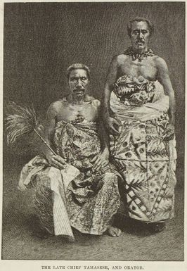 The late Chief Tamasese, and orator