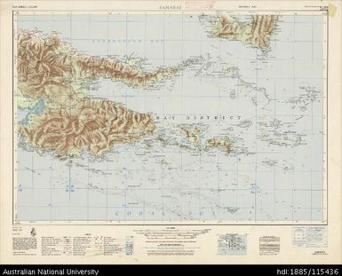 Papua New Guinea, Milne Bay, Samarai, Series: AMS T504, Sheet SC 56-9, 1966, 1:250 000