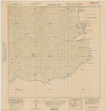 Provisional map, northeast New Guinea: Finschhafen (Sheet Finschhafen)