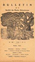 Bulletin de la Société des Études Océaniennes numéro 130