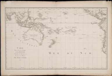 Carte pour servir au voyage de M. de Surville capitaine du vaisseaux / dressee sur les memoires par M. de Laborde