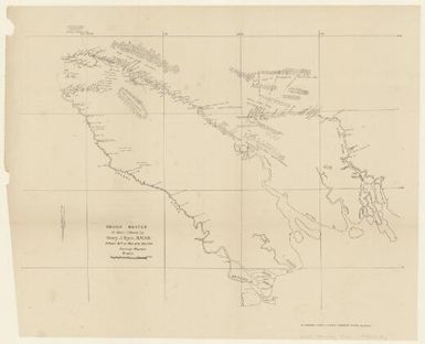 Rough sketch of route followed by Henry J. Ryan, R.M.D.D., Kikori Stn. to western interior