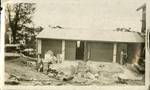 Front view of completed garages, Brisbane, 1936