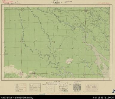 Papua New Guinea, Southern New Guinea, Aworra River, 4 Mile Strategic series, 1942, 1:253 440