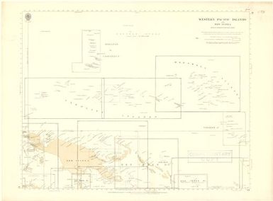 Western Pacific Islands and New Guinea : index to Admiralty published charts / Hydrographic Office