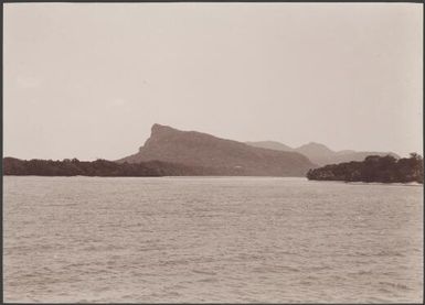 Mota Lava with Ara in foreground, Banks Islands, 1906 / J.W. Beattie