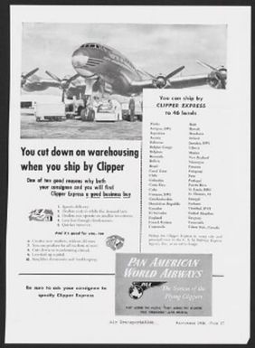 You cut down on warehousing when you ship by Clipper