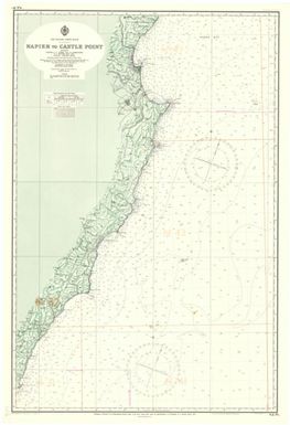 [New Zealand hydrographic charts]: New Zealand - North Island. Napier to Castle Point. (Recto 57G)