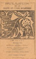 Bulletin de la Société des Études Océaniennes numéro 89