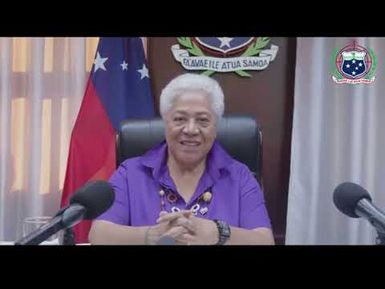 Pālemia Tausi Hon. Fiame Naomi Matā'afa - Saunoaga Fa'apitoa (28 Mē 2025)