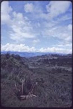 Western Highlands: gateway marked with sharpened poles, probably a group boundary