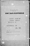 Patrol Reports. Milne Bay District, Esa'ala, 1958 - 1959