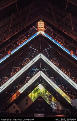 French Polynesia - Church of St Étienne, Puna'auia - Stepped Roof Lights