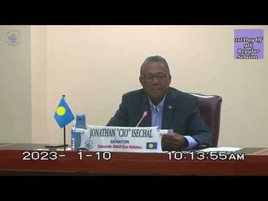 Palau National Congress, The Senate | 1st Day of 9th Regular Session